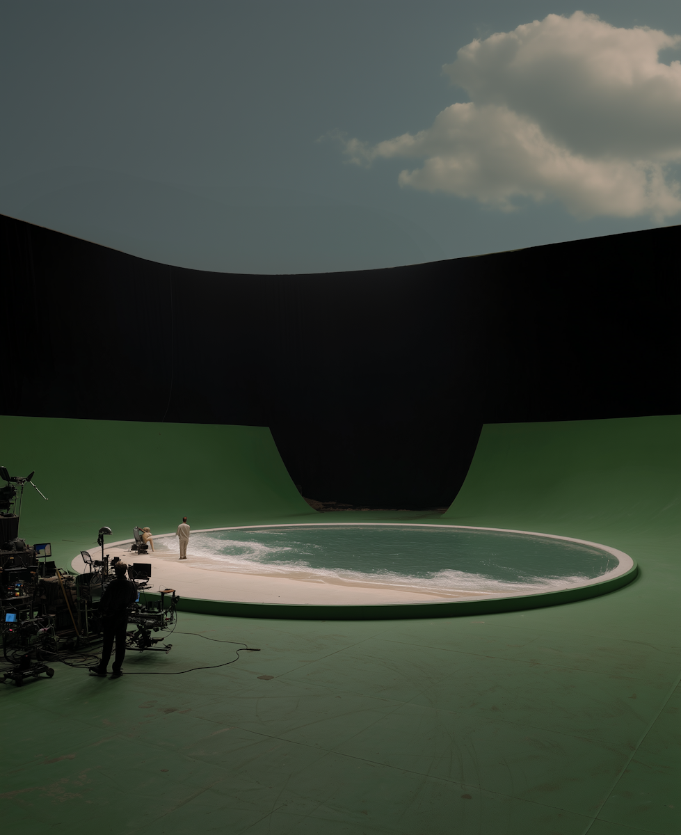 Film Set with Pool